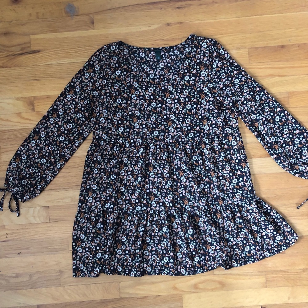 Wild Fable floral drop waist mini dress